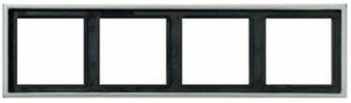 Рамка универсальная Jung LS990 metal 4-м. алюминий картинка